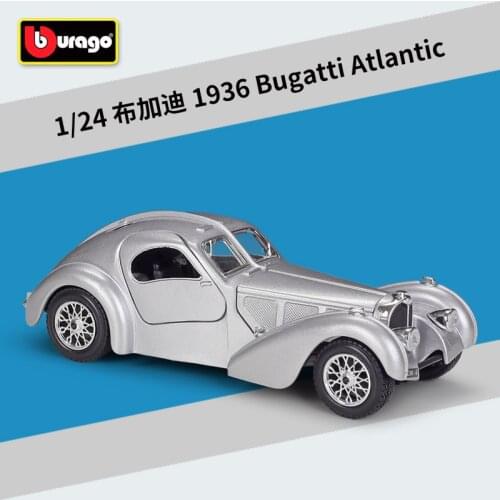 1:24 higher than the United States Bugatti 1936 Atlantic classic car simulation alloy automobile finished product model belt