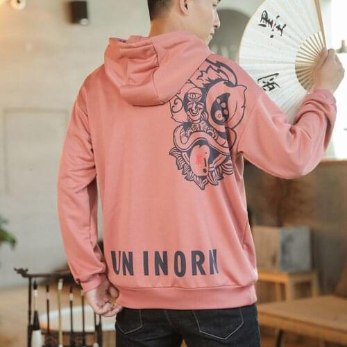 MrGB Chinese Style Lion Head Graphic Men Hoodie Oversize Fashion Vintage Hooded Pullovers Hip Hop Streetwear Brand Men Clothing