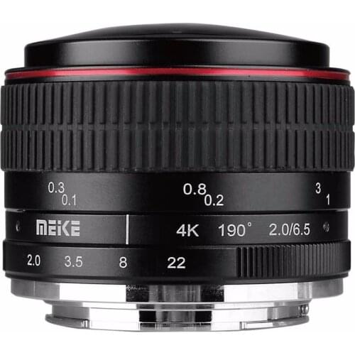 MEIKE MK-6.5mm F2.0 Fisheye Lens for Canon EF-M Mount Lens Camera