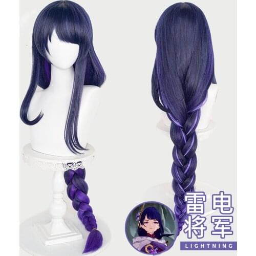 Game Genshin Impact Baal Cosplay wigs weapon Spear Game Raiden Shogun Halloween Cosplay Props accessories Baal Cosplay weapon