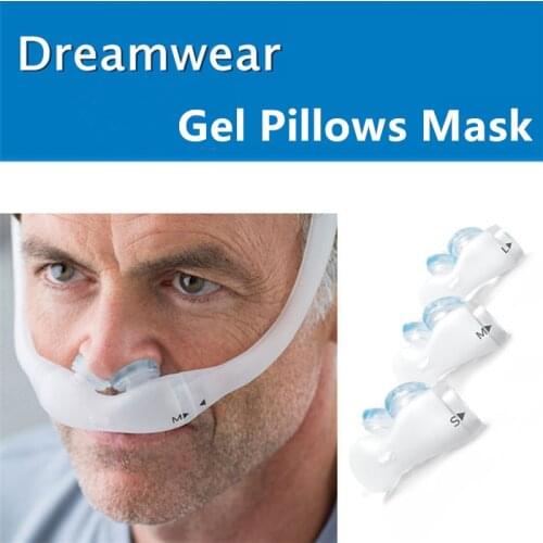 CPAP Gel Pillows DreamWear Nasal Pillow Mask for Philips CPAP Silicone SML Mask Anti Snoring Sleep Apnea
