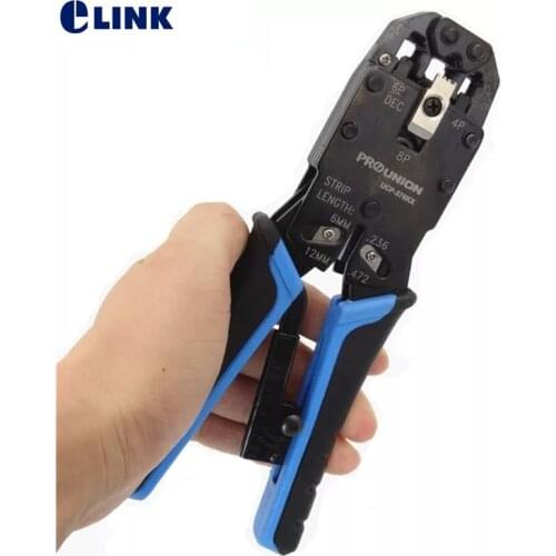 UCP-376TX 3 IN 1 Proskit multi-functional Modular Crimper for Network cable 4P/6P/8P Crimping Hand tools Free Shipping ELINK