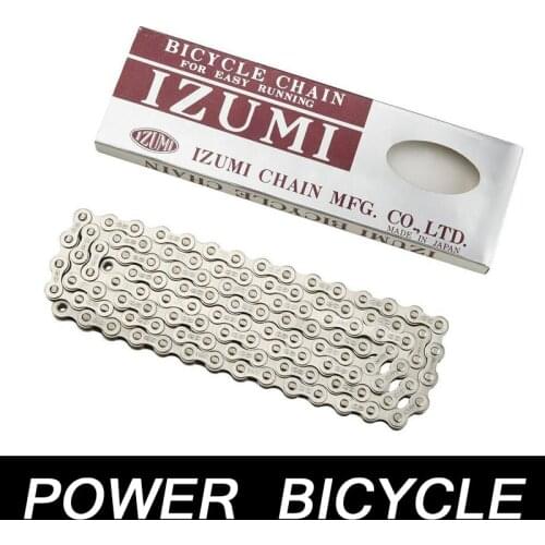 Japan IZUMI Bicycle Chain Track Single Chain/Fix Gear Speed Chain Chain Road Bike Chains 410 Series 116 Links