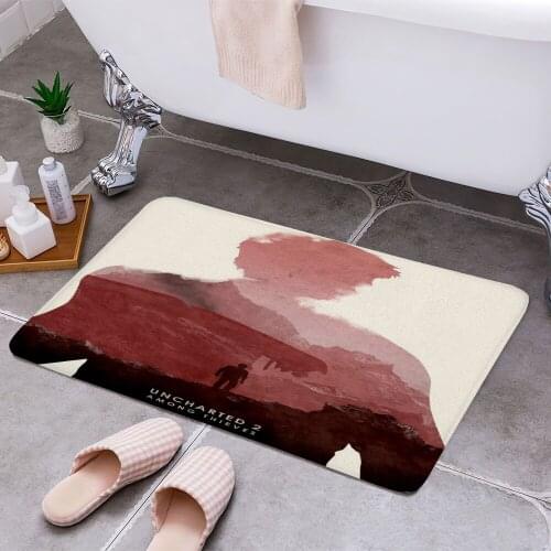 Poster design for the video game Uncharted 2 3D Print Doormats Rectangle Non-Slip DoorMat Bedroom Kitchen Print Door rugs