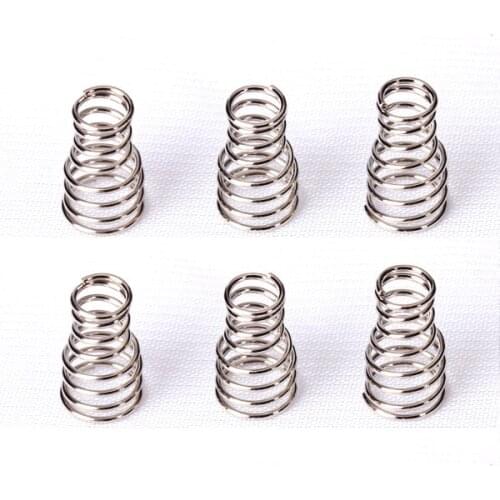 6pcs Iron Guitar Pickup Springs Fit For General Single Coil Strat Tele Style Pickups Replacement