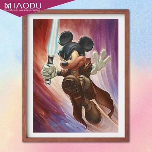 Disney Mickey Mouse Star Wars 5D Diamond Painting Cartoon Cross Stitch Kits Embroidery Full Square Drill Mosaic Resin Home Decor