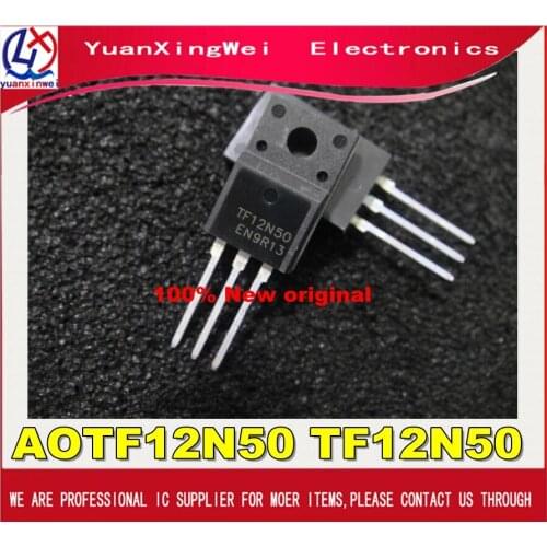 Free shipping 10PCS/LOT AOTF12N50 TF12N50 TO220