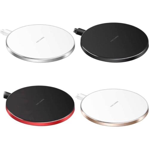 Wireless Charger Mini Round Wireless Charger 10 W Frosted Mirror Cell Phones Accessories Round Wireless Charger