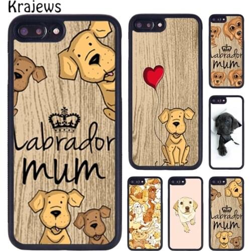 Krajews Labrador Mum Golden Retriever Phone Case For iPhone X XR XS 11 12 Pro MAX 5 6 6S 7 8 Plus Samsung Galaxy S7 S8 S9 S10