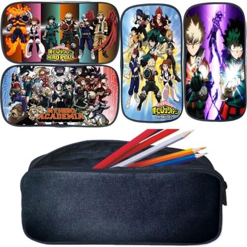 My Hero Academia Pencilcase Boys Girls Kawaii Pencil Bags Children Kids Stationery Bags Pencil Case Cosmetic Case Children Gifts