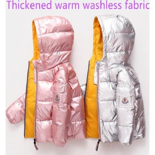 Winter Children Down Jacket Ultra Light Down Baby Girls Jackets Kids Hooded Outerwear Coat boys snowsuit Clothing 2-8 Years Old