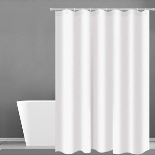 44 Shower Curtain Hotel Heavy Weight Shower Curtain Waterproof and Mildew Free Bath Curtains White Shower Curtains