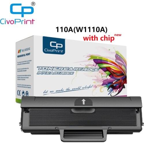 Civoprint 110a 110A W1110A Toner Cartridge Compatible for HP Laser MFP136w 136a 136nw 138pn 138pnw 138p printer(with chip )