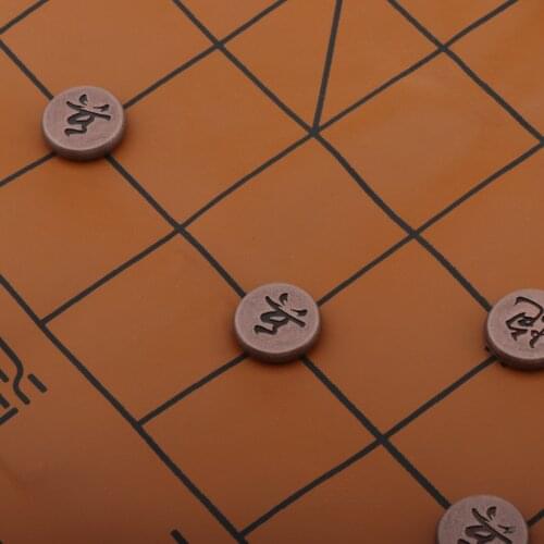 Chinese Chess Metal Bronze Pieces Xiangqi Board Game for Home Leisure Games