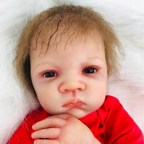 Collectible silicone reborn baby doll 50cm Boutique bebes reborn boneca rich hand painted newborn dolls toys gift