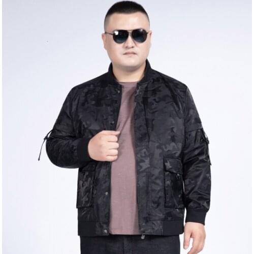 Plus size Solid color New 2020 Casual Jacket 10XL 8XL 6XL 5XL Men Spring Autumn Outerwear Mandarin Collar Clothing