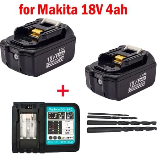 VAKAUMUS Rechargeable Li-ion Battery For Makita 18V 4000mAh 4.0Ah Power Tools With LED Replacement LXT BL1860B BL1860 BL1850 6A