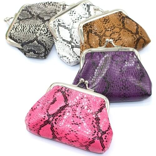 Serpentine Small Wallet Women Plush Coin Purse Credit Card Holder Clutch Handbag Hasp Mini Bag Girls Money Fashion Designer