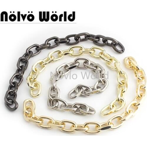 Nolvo World 1-5 meters 16mm width 4.5 mm thick 4 colors Aluminum Handbag chain purse accessories