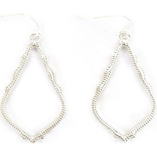 Fashion Desigen Water Drop Frame Alloy Metal Nice Sophee Tear Drop Earrings for Women