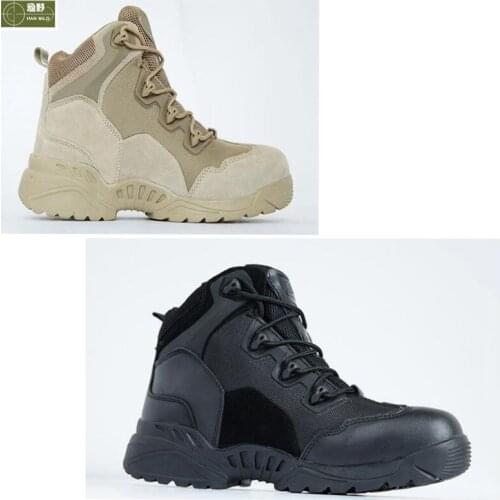 Mens Boots Fighting Tactical Ankle Boot Climbing Breathable Sport Shoes Leather Shoes Outdoor Sneakers Hiking Boots