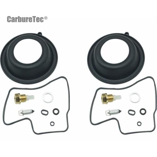 For Honda PC800 Pacific Coast 1989-1998 PC 800 Carburetor Repair Kit Float Needle O-ring Vacuum Diaphragm 2 Sets Parts