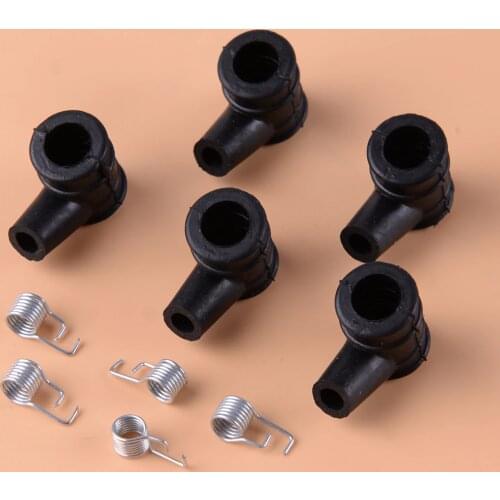 LETAOSK 5 Kit Ignition Coil Cap & Spring Replacment Fit For 2 Stroke 4500 5200 5800 45CC 52CC 58CC Chainsaw Garden Tool