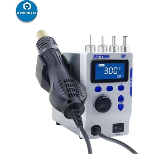 ATTEN WX-2008D Hot Air Rework Thermoregul Station Intelligent Heat Gun Blow Dryer for PCB motherboard BGA IC Desoldering Tool