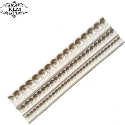 Food Grade Pearl Necklace Shape Fondant Cake Decoration Mold