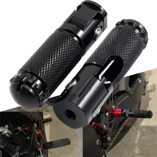 For Yamaha Honda Suzuki 8mm CNC Motorcycle Foot pegs Front Anti-Skid Rearsets Footrest Passenger Pedal Motorbike Accessories