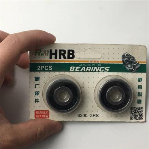 6200-2RS Bearings 10x30x9mm, Stable Performance and Cost-Effective, Double Seal and Pre-Lubricated, Deep Groove Ball Bearings