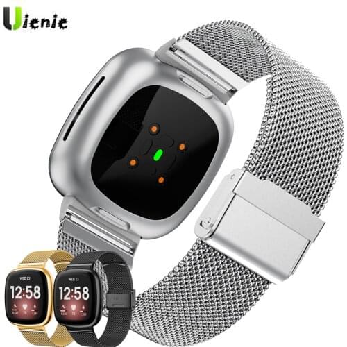 For Fitbit Versa 3 Strap Watchband Milanese Bracelet Stainless Steel Watch Band Wristband For Fitbit Sense Versa3 Correa ремешок