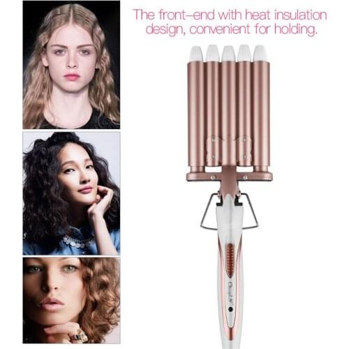 CkeyN Hair Tools Curling Iron Ceramic Triple Barrel Hair Styler Waver Styling Hair Curler Electric Curling Styling