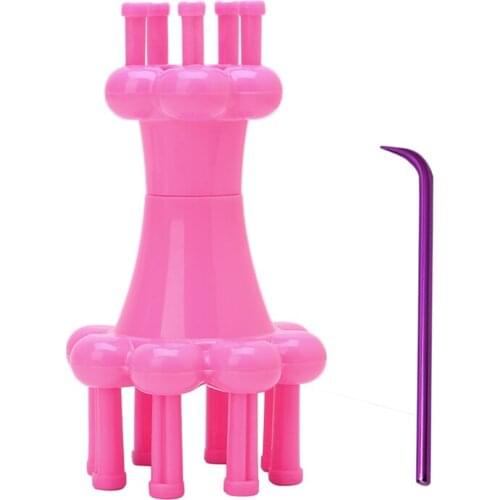 Spool Crochet Loom Mini Knitter Knitting Yarn Wool Rope Needle Hook DIY Tool-P101
