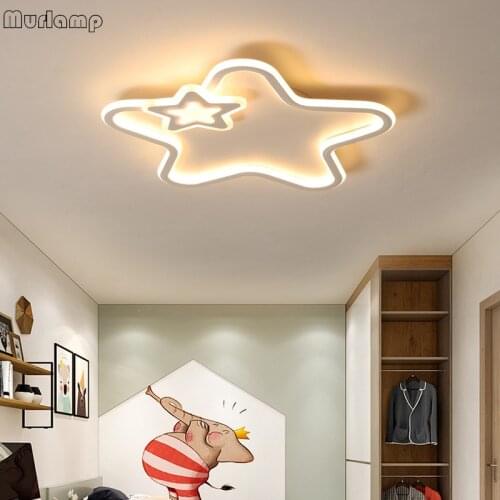Murlamp modern living room bedroom children led star ceiling lamp boy girl cartoon five-pointed star 90-260V LED ceiling lamp