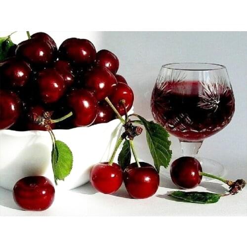 Kitchen Decoration Diamond Embroidery Fruit Red Wine Home Gift DIY Decoratif Craft Diamond Painting Mosaic Pattern