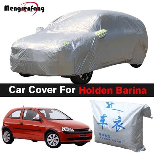 Outdoor Car Cover For Holden Barina Auto Anti-UV Sun Shade Rain Snow Ice Resistant Cover Dustproof