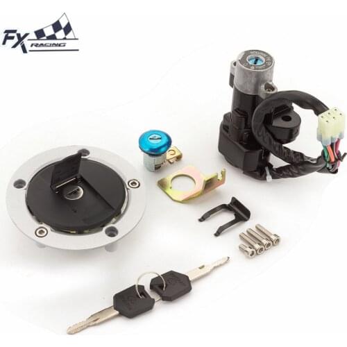 Motorcycle Ignition Gas Cap Fuel Tank Cover Seat Lock key Set For Suzuki GSXR 600 750 1000 GSXR600 GSXR750 GSXR1000 2004 - 2007