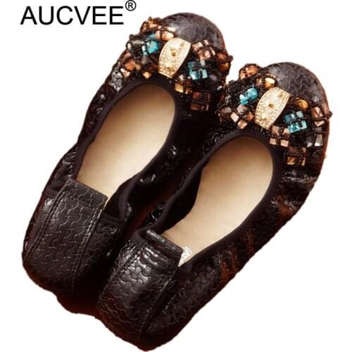 Womens Casual Genuine Leather Shoes Woman Loafers Slip-On Female Flats Moccasins Lady Driving Shoe Big Bead Bow Mother Footwear