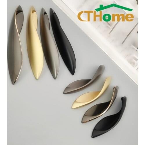 96 128mm Furniture door handles Knobs for cabinets and drawers metal Zinc alloy lever black interior Kitchen Home drawer pulls