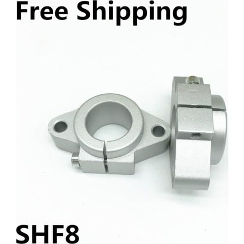 2pcs SHF8 8mm linear bearing rail shaft support XYZ Table CNC Router Free shipping