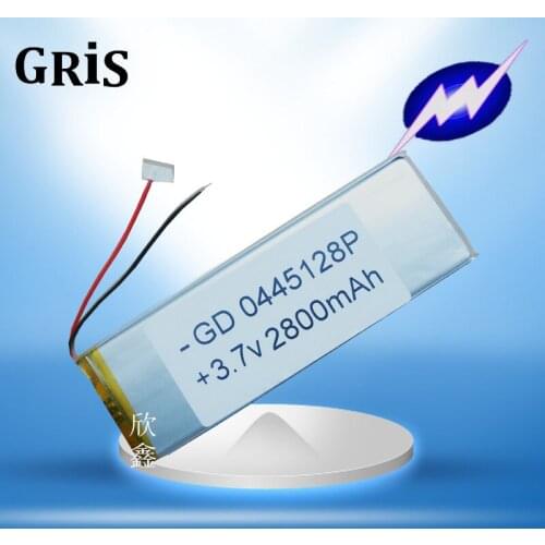 3.7V lithium battery 2800mah 4045128P mid polymer battery large capacity flat battery