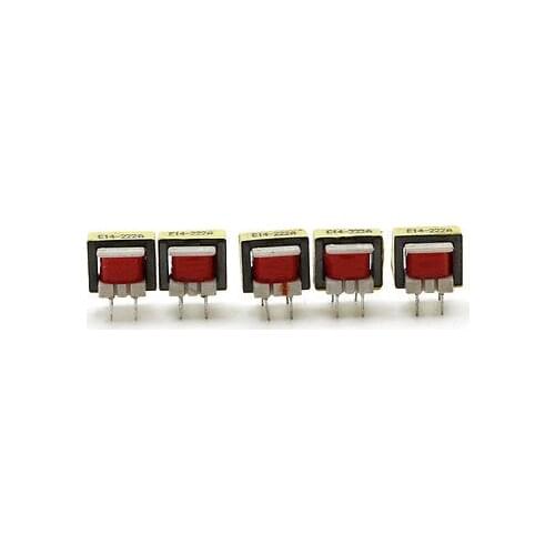 5Pcs Audio 1300 : 8 Ohm Transformer EE14 Transformateur POS Machine-transformer R06 Whosale&DropShip