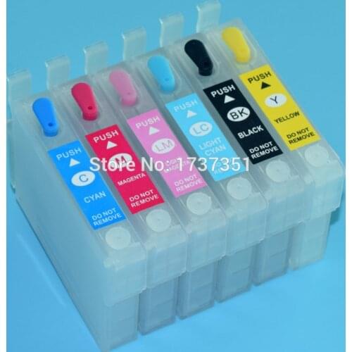 81 T0811-T0816 Refill Ink Cartridge for Epson R270 R290 R295 R390 R615 RX590 RX610 RX690 TX650 TX659 1410 TX700W