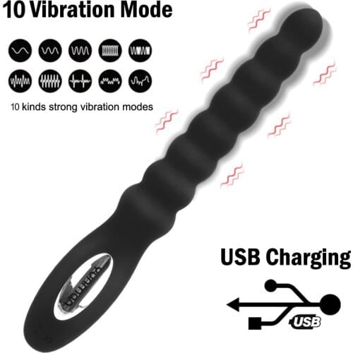 Unisex Sex Toys For Women Men Anal Plug Silicone Anal Dildo Butt Plug Sex Tools For Couples 10 Speed Dual Motor Vibrators