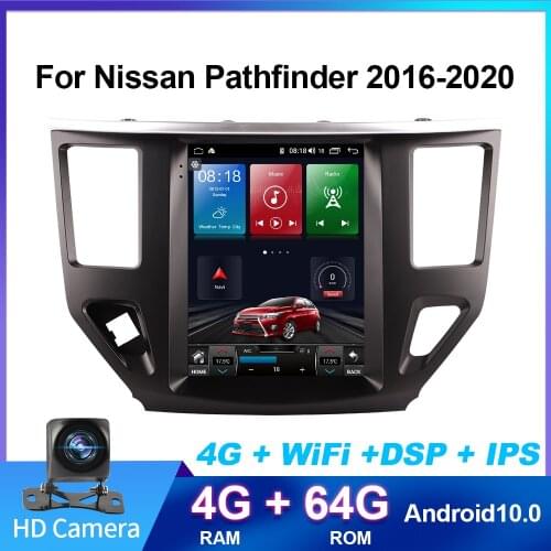 Android 10.0 8-Core 4+64G Navigation car Radio Multimedia playe Android For NISSAN Pathfinder 2012-2017