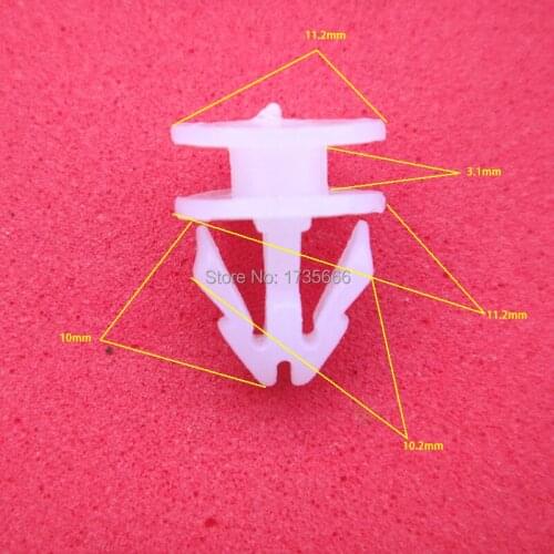 30 Pcs White Nylon Door buckle clip For BMW E46 E39 E90 E36 E60 Peugeot 207 For Audi A4 B5 B6 B8 A6 C5 A3 A5 Q5 Q7