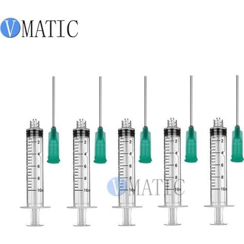 Free Shipping Non-Sterilized High Quality 10ml/10cc Luer Lock Syringes With 18G Blunt Tip Fill Needles 1.5", 10Sets/Bag