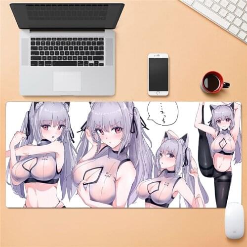 Sexy Girl Breast Enhancement Large Gaming Mouse Pad Locking Mouse Pad Suitable for Laptop Keyboard Pad Desktop Pad Picture Custo