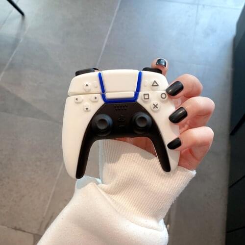 PS5 Game console handle 3D Case For AirPods 1 2 pro Charging Box Soft Silicone Wireless Bluetooth Earphone Protect cover